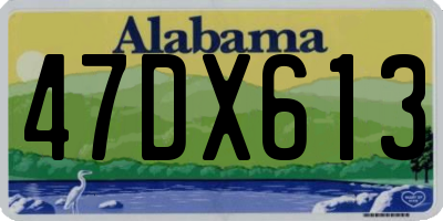 AL license plate 47DX613