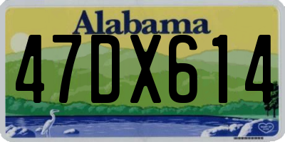 AL license plate 47DX614