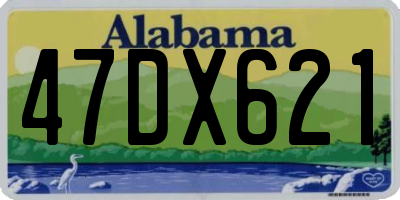 AL license plate 47DX621