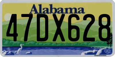AL license plate 47DX628