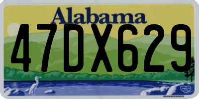 AL license plate 47DX629