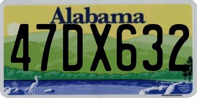 AL license plate 47DX632