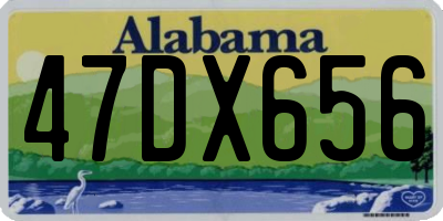 AL license plate 47DX656