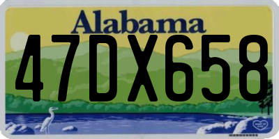 AL license plate 47DX658