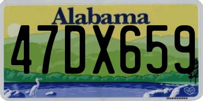AL license plate 47DX659