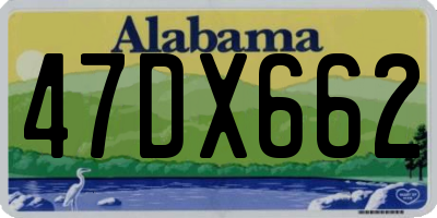 AL license plate 47DX662