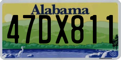 AL license plate 47DX811