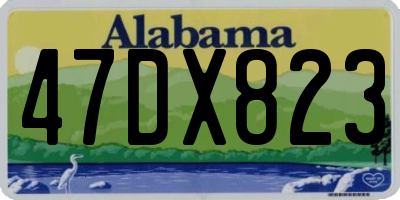 AL license plate 47DX823