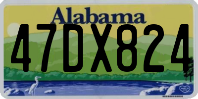 AL license plate 47DX824