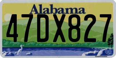 AL license plate 47DX827