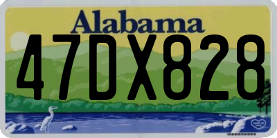 AL license plate 47DX828