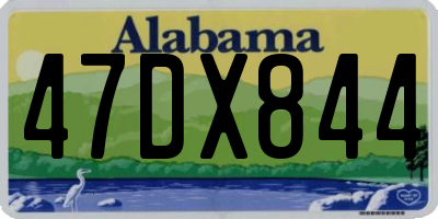 AL license plate 47DX844