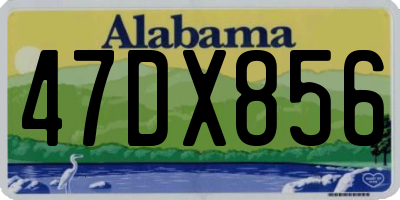 AL license plate 47DX856