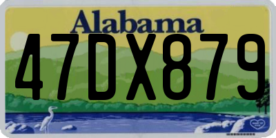 AL license plate 47DX879