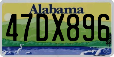 AL license plate 47DX896