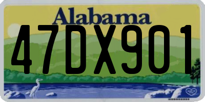 AL license plate 47DX901