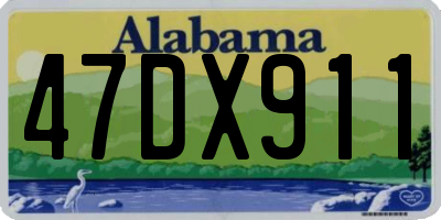 AL license plate 47DX911