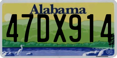 AL license plate 47DX914