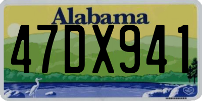 AL license plate 47DX941