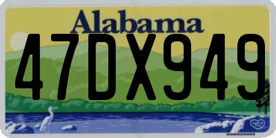 AL license plate 47DX949