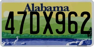 AL license plate 47DX962