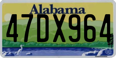 AL license plate 47DX964