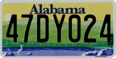 AL license plate 47DY024