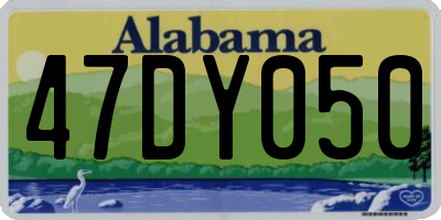 AL license plate 47DY050