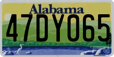 AL license plate 47DY065