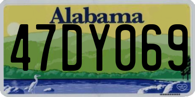 AL license plate 47DY069