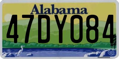 AL license plate 47DY084