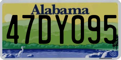 AL license plate 47DY095