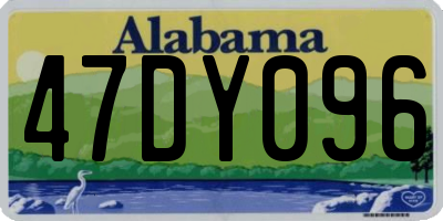 AL license plate 47DY096