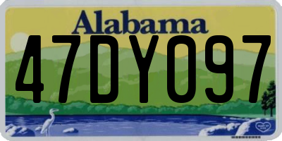 AL license plate 47DY097