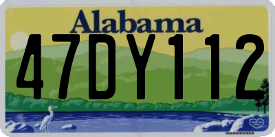AL license plate 47DY112