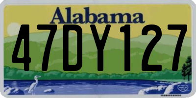 AL license plate 47DY127
