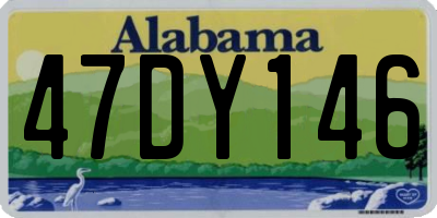 AL license plate 47DY146