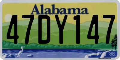 AL license plate 47DY147