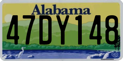 AL license plate 47DY148