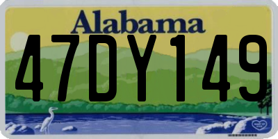 AL license plate 47DY149