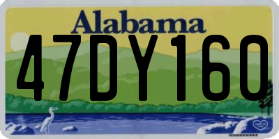 AL license plate 47DY160