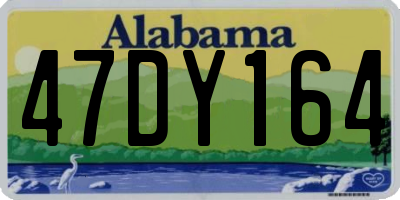 AL license plate 47DY164