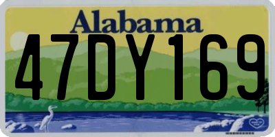 AL license plate 47DY169