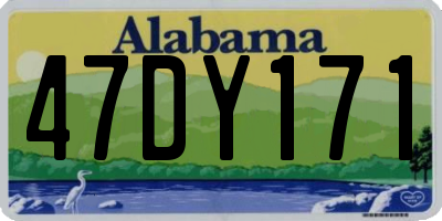 AL license plate 47DY171
