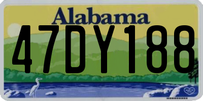 AL license plate 47DY188