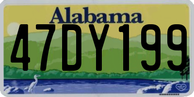 AL license plate 47DY199