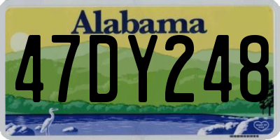 AL license plate 47DY248
