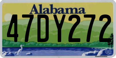 AL license plate 47DY272