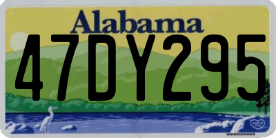 AL license plate 47DY295