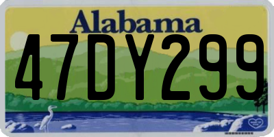 AL license plate 47DY299